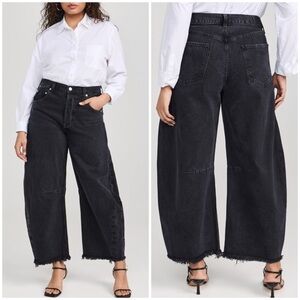 Citizens of Humanity Horseshoe Wide-Leg Black Jeans SZ US 29